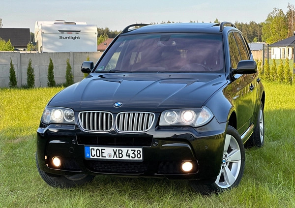 BMW X3 cena 41900 przebieg: 237000, rok produkcji 2007 z Węgorzewo małe 781